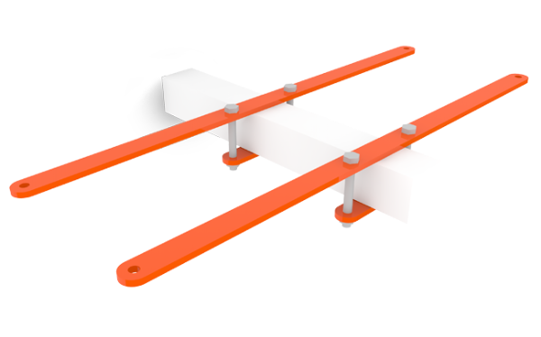 Steel Bar Pictorial Bracket Set