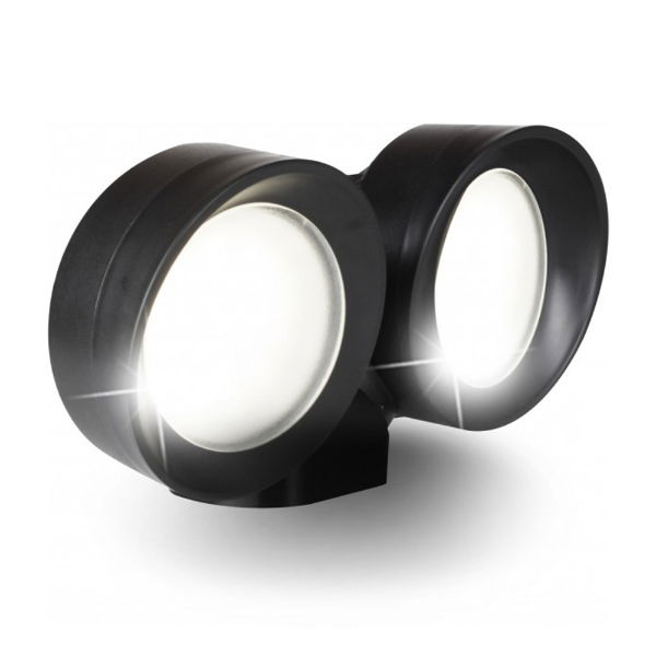 Tommy-EL Twin Wall Spotlight IP66 Black Resin Fumagalli