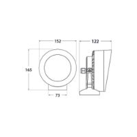 Tommy-EL Wall Spotlight Technical Drawing Fumagalli