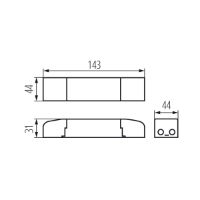 Kanlux 36W Bravo Driver Technical Drawing KX-28025