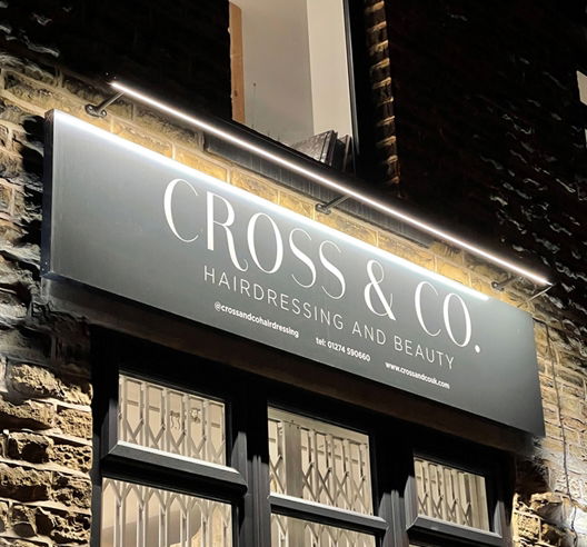 Cross and Co - Greengates Hairdresser Shop Sign Lights