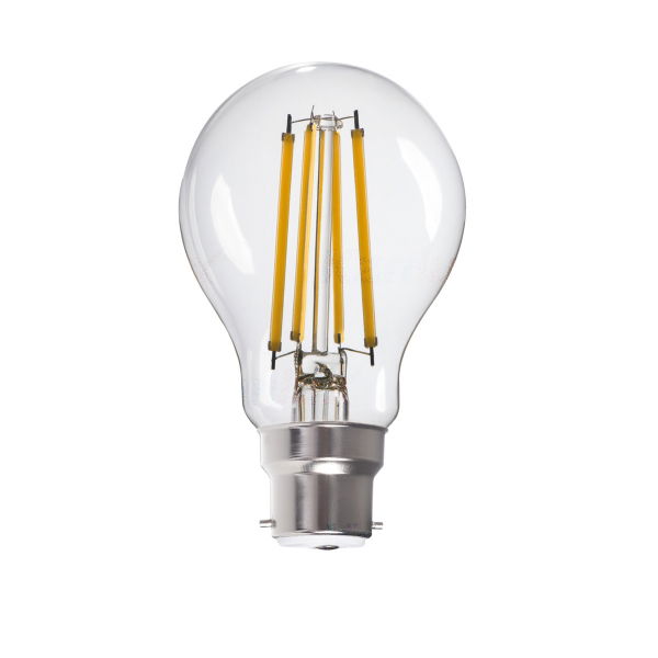 Kanlux XLED LED Filament Bulb - 8W, Clear, GLS A60, B22, 2700K - KX-33104 Home Lighting